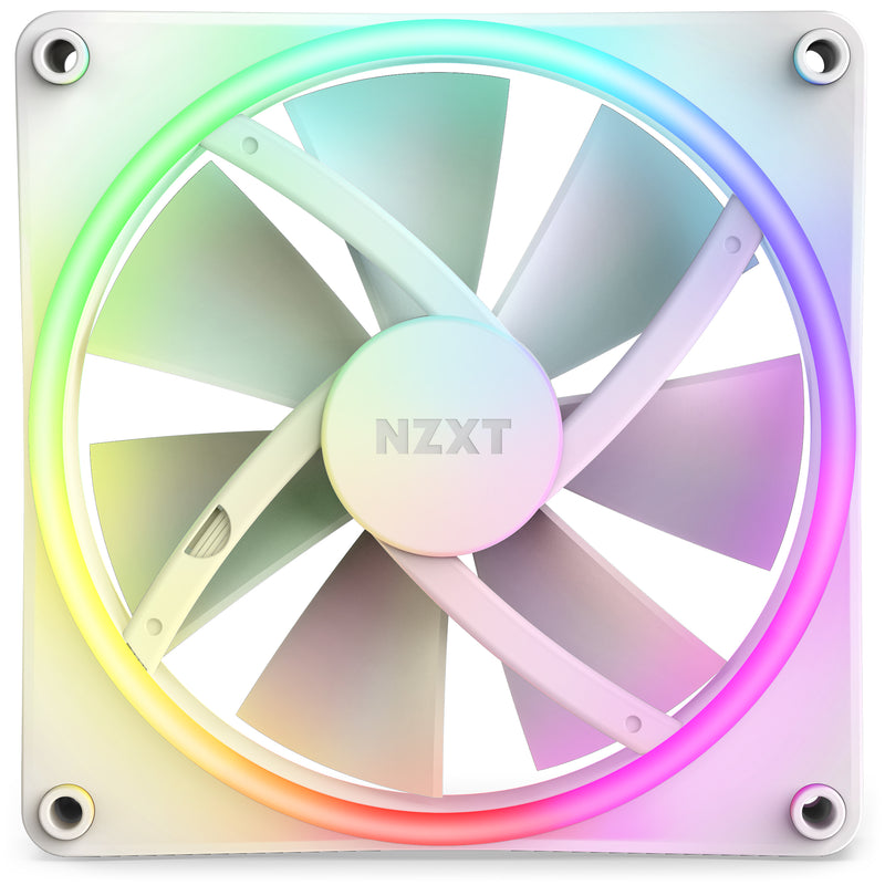 NZXT RF-D14SF-W1 F140RGB Duo - 140mm Dual-sided RGB Fan - Single Pack (White)