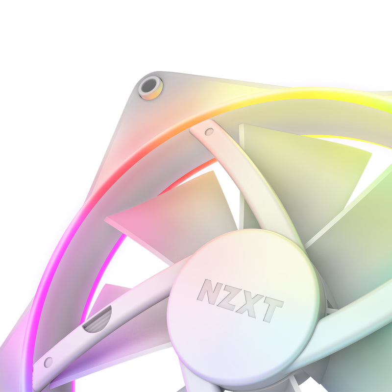 NZXT RF-D14SF-W1 F140RGB Duo - 140mm Dual-sided RGB Fan - Single Pack (White)