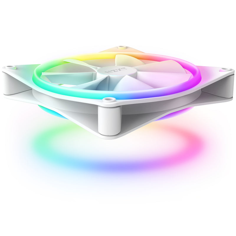 NZXT RF-D14SF-W1 F140RGB Duo - 140mm Dual-sided RGB Fan - Single Pack (White)