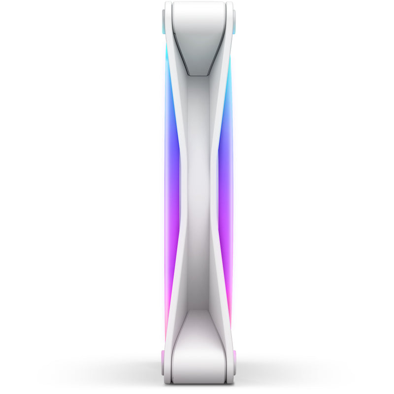 NZXT RF-D14SF-W1 F140RGB Duo - 140mm Dual-sided RGB Fan - Single Pack (White)