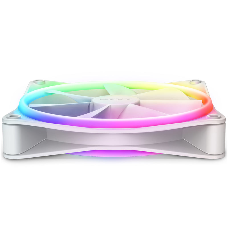NZXT RF-D14SF-W1 F140RGB Duo - 140mm Dual-sided RGB Fan - Single Pack (White)