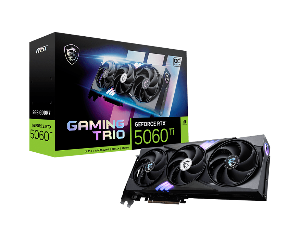 MSI GeForce RTX 5060 Ti 8G GAMING TRIO OC Gaming Graphics Card