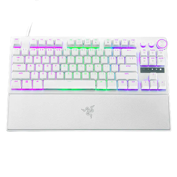 Razer RZ03-04981700-R3M1 Huntsman V3 Pro Tenkeyless - Tenkeyless Analog Optical Esports Keyboard - White Edition - US Layout – World Packaging