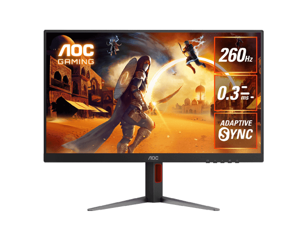 AOC Q27G4Z 27" 260Hz Gaming Monitor. 2560 × 1440 (QHD), Fast IPS, 260Hz, 0.3ms, Adaptive Sync, DisplayHDR 400