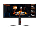 AOC CU34G4 34" WQHD Curved Gaming Monitor.  3440 × 1440 (WQHD), 180Hz, 0.5ms, Curved, AdaptiveSync, HDR10
