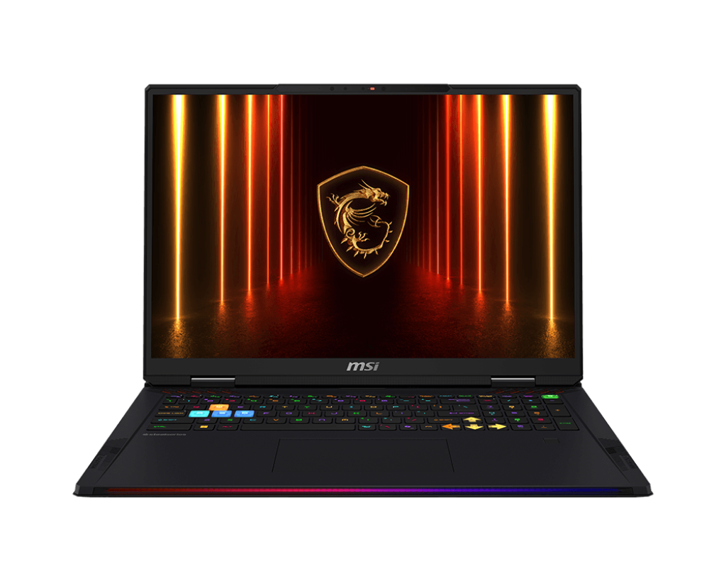 MSI Raider 18 HX AI A2XWJG-243AU Gaming Laptop. Intel Ultra 9 285HX, NVIDIA RTX 5090 GDDR7 24GB, 18in 16:10 UHD MiniLED 120Hz, DDR5 32GB*2 2TB Gen5 SSD + 2TB Gen4 SSD, Windows11 Pro, 2 YRS