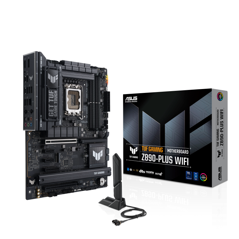 Asus TUF GAMING Z890-PLUS WIFI Intel LGA1851 Gaming Motherboard.