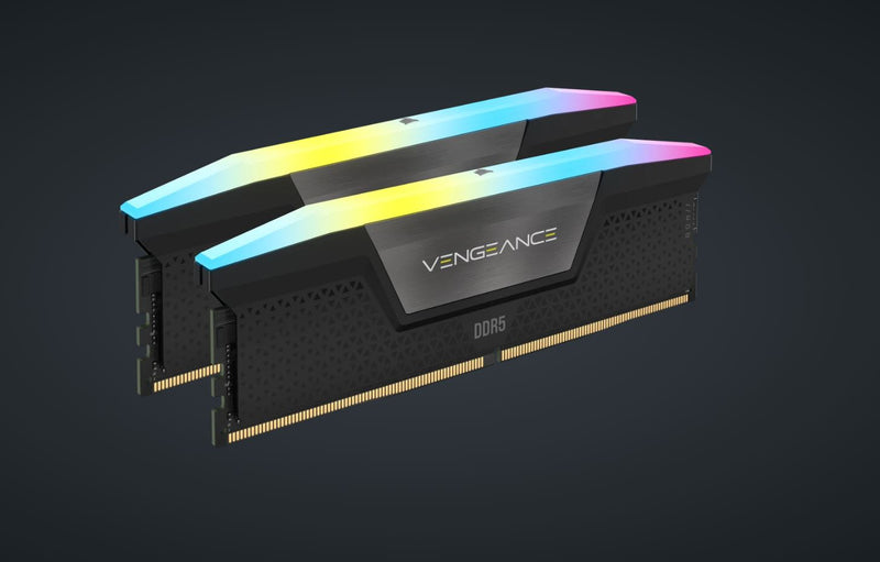 Corsair CMH96GX5M2B6000Z30 Vengeance RGB 96GB (2x48GB) DDR5 DRAM 6000MT/s CL30 AMD EXPO & Intel XMP Memory Kit