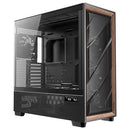 Antec FLUX PRO-EUV FLUX PRO, E-ATX, Premium Walnut, Iunity Temperature Disp. CPU and GPU LED Display, 6x High Performance Fans, ARGB PWN Ctrl, PSU Shift, Case