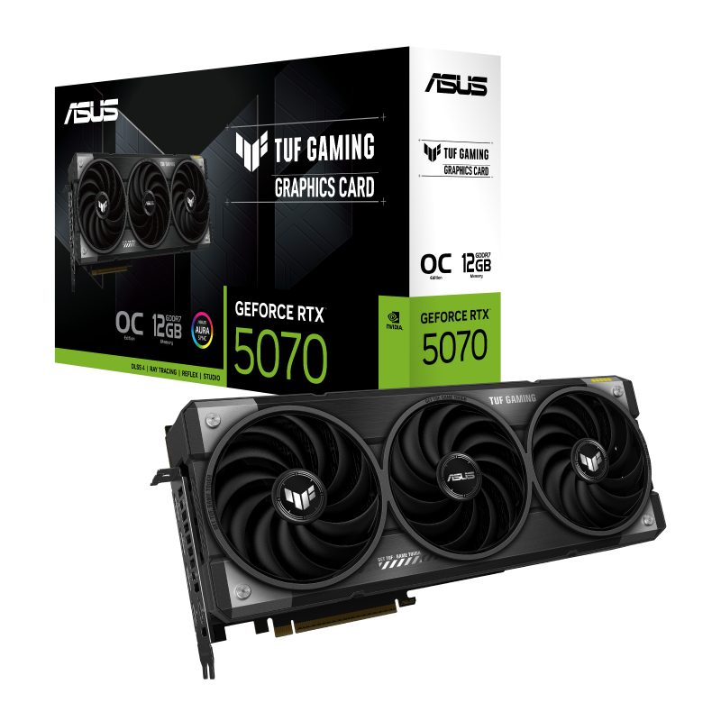 Asus TUF-RTX5070-O12G-GAMING TUF Gaming GeForce RTX 5070 12GB GDDR7 OC Edition Gaming Graphics Card