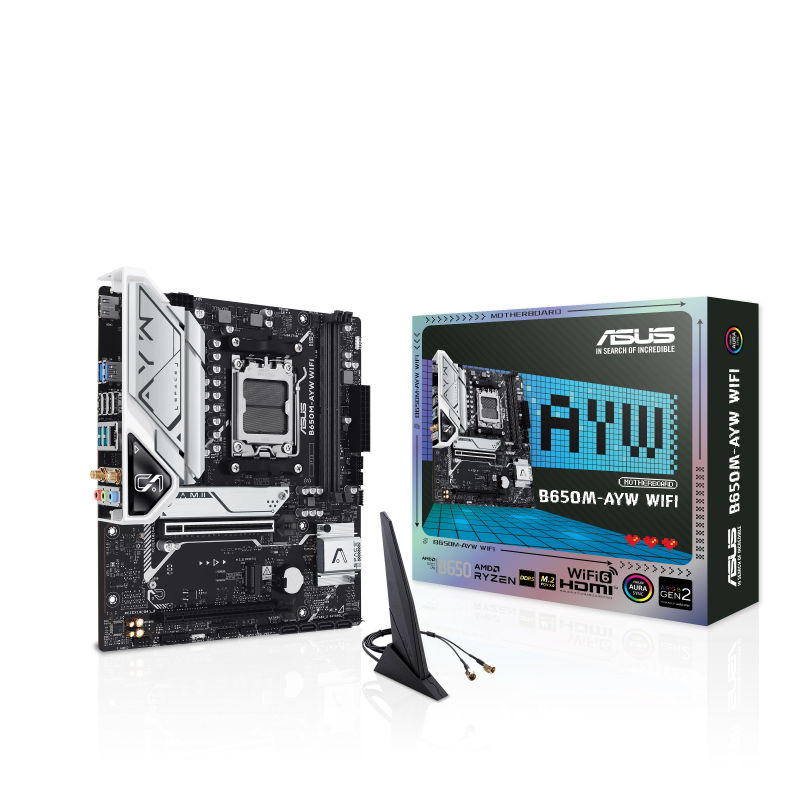 Asus B650M-AYW WIFI AMD AM5 DDR5 Micro-ATX  Motherboard