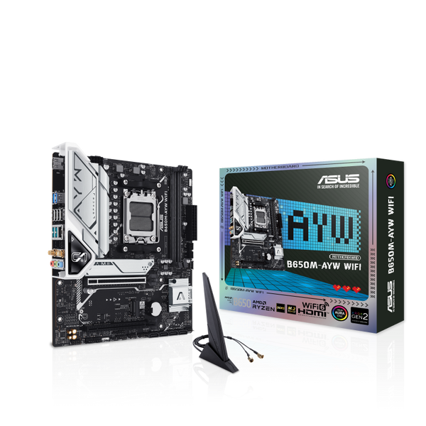 Asus B650M-AYW WIFI AMD AM5 DDR5 Micro-ATX  Motherboard