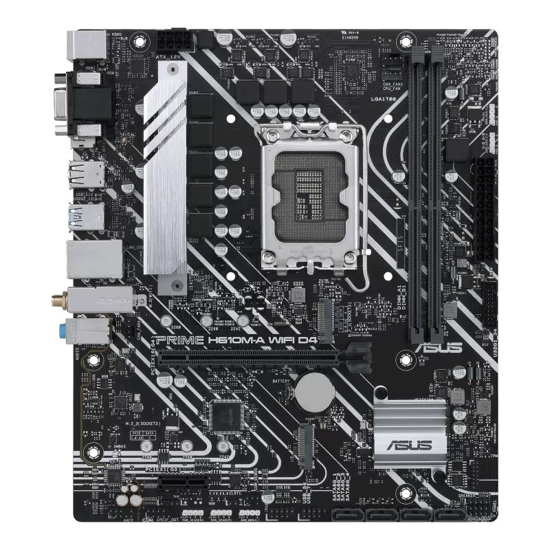 Asus PRIME H610M-A WIFI D4-CSM-SI Intel LGA1700 DDR4 Motherboard. OEM Pack