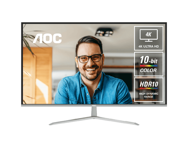 AOC U32V11N 31.5" 4K Monitor. 3840 × 2160 (UHD), HDR10, VA, 10-bit color, PIPPBP