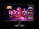 AOC 27G50Z 27" 260Hz Fast IPS Gaming Monitor. HDMI 2.0 x 1, DisplayPort 1.4 x 1
