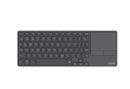 Rapoo E900T Multi-Mode Wireless Blade Touch Keyboard. Built-in Touch Pad, Bluetooth, 2.4 GHz, Black