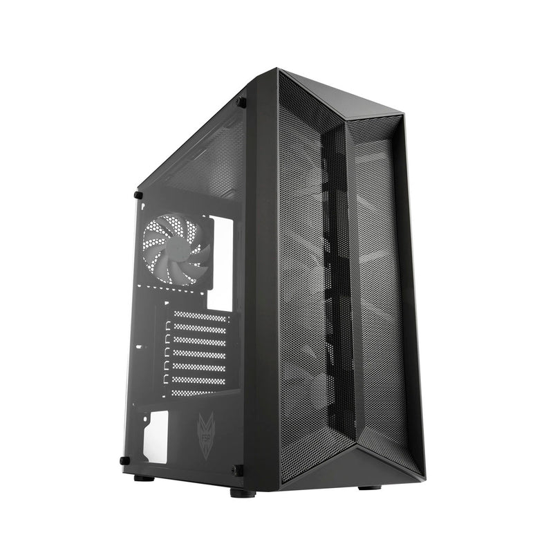 FSP CMT 211A ATX Mid Tower Gaming Case. Tempered Glass, Black