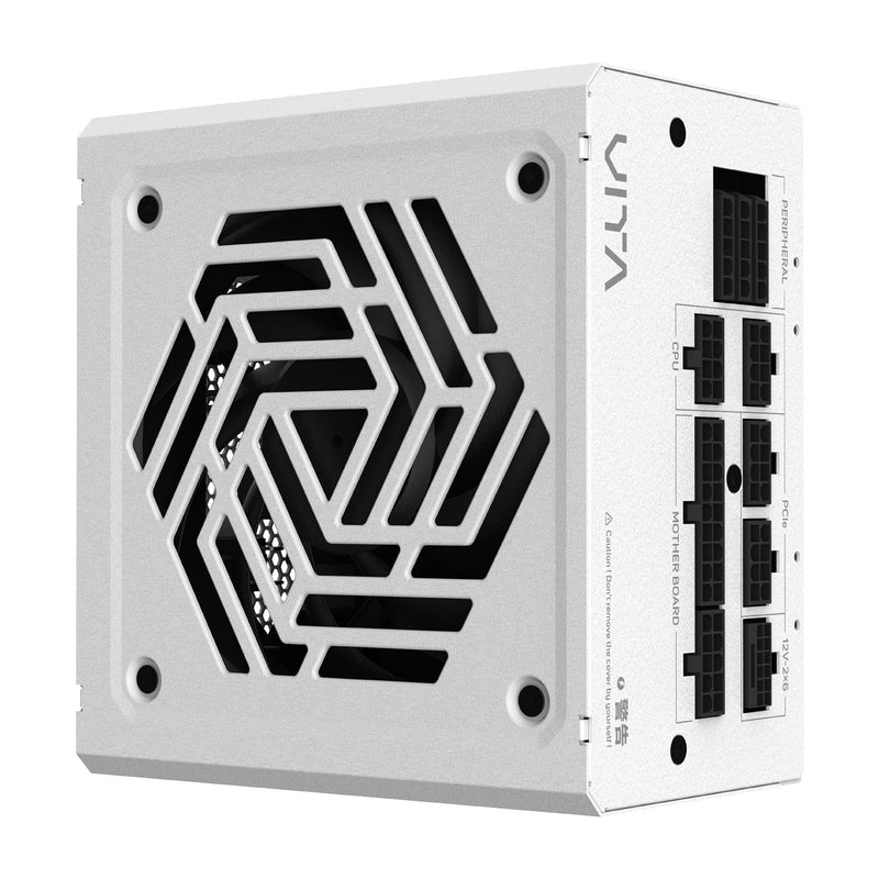 FSP VITA-850GM,W 850 Watt 80 Plus Gold Fully Modular ATX 3.1 PCIe5.1 Power Supply. White
