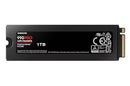 Samsung MZ-V9P1T0CW 990 PRO 1TB NVMe M.2 SSD with Heatsink
