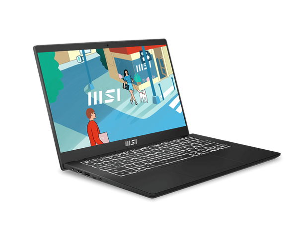 MSI Modern 14 C13M-470AU Business & Productivity Laptop. 14" FHD Intel Raptor Lake i7-1355U Onboard DDR4 16GB 1TB SSD Windows11 Home Intel Iris Xe Graphics