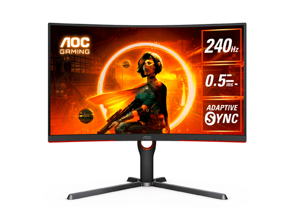 AOC CQ27G3Z 27" VA QHD(2560 × 1440) 240Hz 0.5ms HDR10 AdaptiveSync 1000R Curved Gaming Monitor