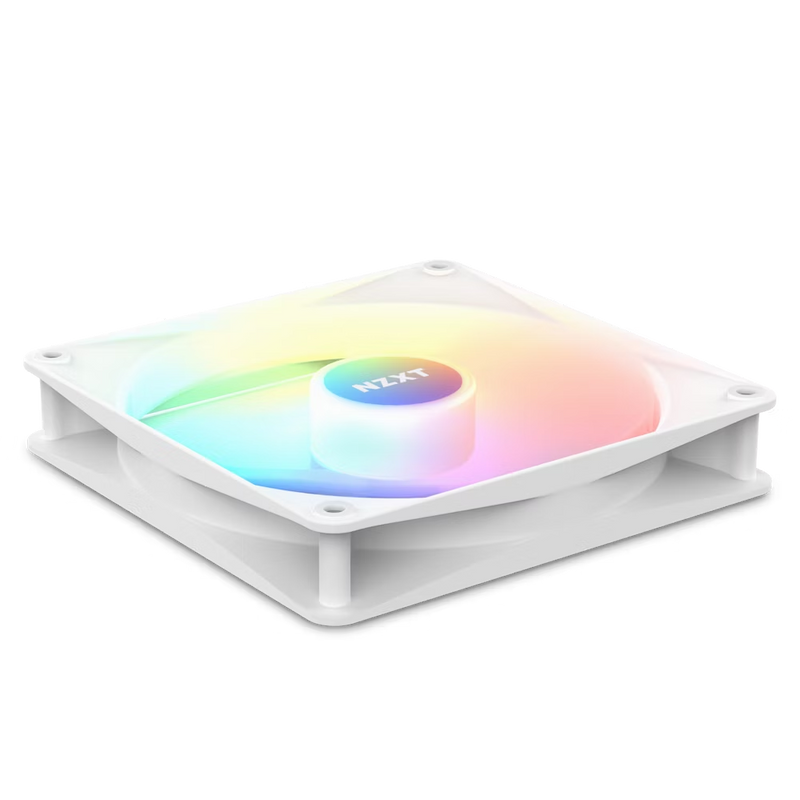 NZXT RF-C12TF-W1 F120RGB Core - 120mm Hub-mounted RGB Fan - Triple Pack (White) w/RGB Controller