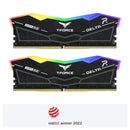 Team FF3D516G6000HC38ADC01 T-FORCE DELTA, RGB BLACK, DDR5, 6000MHz, 16GB Kit (8Gb x 2), CL38-38-38-78, 1.25V, Limited Lifetime Warranty, INTEL XMP 3.0, AMD EXPO Ready. Black