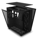 NZXT CM-H91FB-S1 H9 Flow (2023) Dual-Chamber Mid-Tower Case without Fans (SI) - All Black