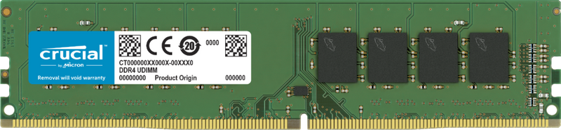 Crucial 8GB (1x8GB) DDR4 UDIMM 3200MHz CL22 1.2V UnRanked Desktop PC Memory RAM