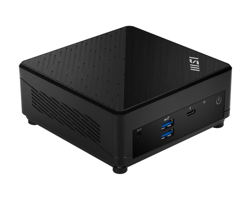 MSI Cubi 5 12M-007BAU Barebone Mini PC. i7-1255U/1x M.2/1x 2.5"/2x DDR4/1x USB 3.2 Gen 2 Type A/1x Thunderbolt 4 (USB Type C port)/2x RJ45/Wireless/BT/1x HDMI/1x DP/Black/ 3Yr