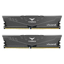 Team TLZGD416G3600HC18JDC01 Vulcan Z, Grey, DDR4, 3600MHz, 16GB Kit(2 x 8GB), U-DIMM, CL18, 1.35V, Limited Lifetime Warranty