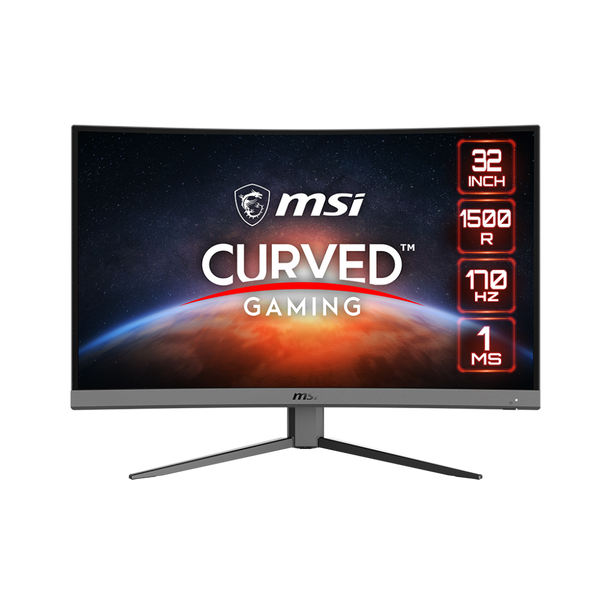 MSI G32C4 E2 31.5" Curved Gaming Monitor. 1920 x 1080 (FHD), VA, Adaptive Sync, 170Hz, 1ms