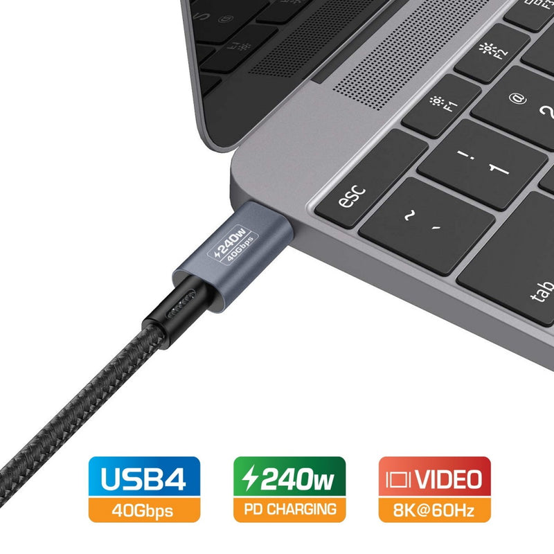 Simplecom CA612 USB-C to USB-C Cable USB4 40Gbps 5A 240W PD3.1 8K@60Hz 1.2M