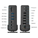 Simplecom CHT815 15-in-1 USB-C 4K Triple Display MST Docking Station with Dual HDMI DP