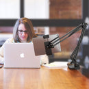 Simplecom CL516 Foldable Long Arm Stand Holder for Phone and Tablet (4"-11")