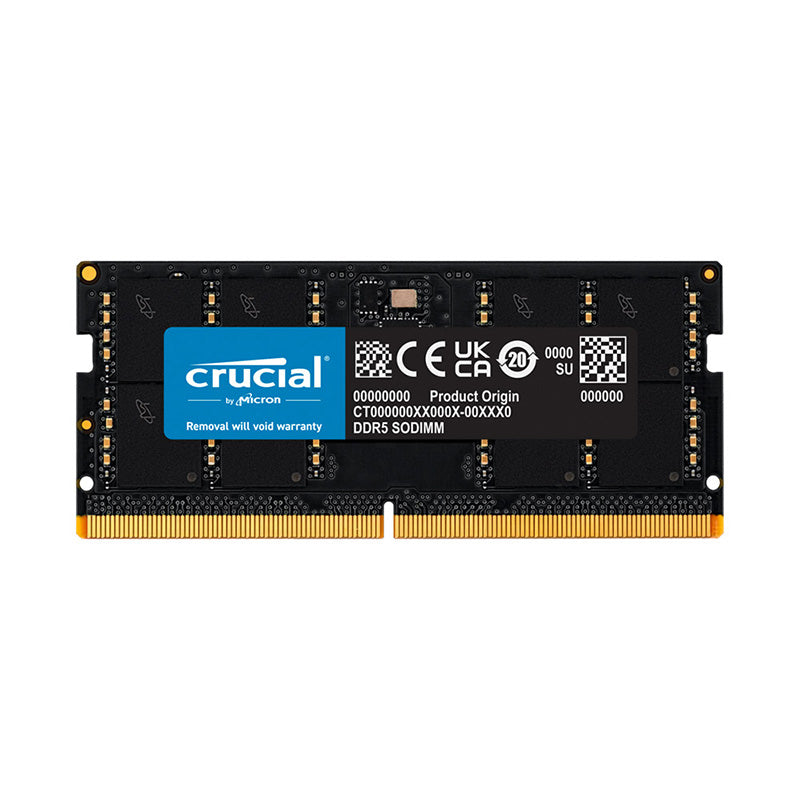 Crucial CT32G52C42S5 32GB (1x32GB) DDR5 SODIMM 5200MHz CL42 1.1V Notebook Laptop Memory