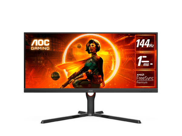 AOC U34G3XM/EU 34" VA UltraWide 21:9 144Hz 1ms WQHD(3440 × 1440) FreeSync Premium Gaming Monitor