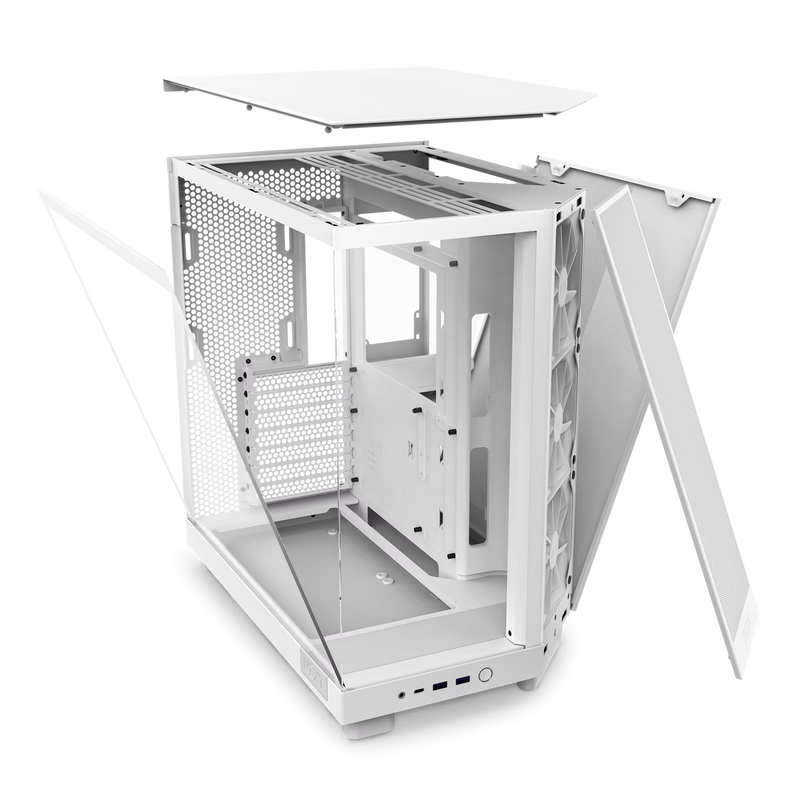 NZXT CC-H61FW-S1 H6 Flow - Fan-less (All White) SI