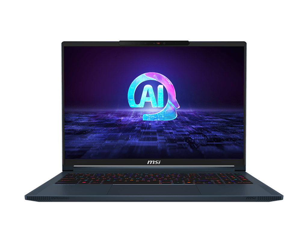 MSI Stealth 16 AI Studio A1VGG-051AU Creator and Gaming Laptop. 16" QHD Intel® Core™ Ultra 9 processor 185H DDR5 16GB*2  2TB SSD Windows11 Pro RTX 4070, GDDR6 8GB, 1 Year Warranty