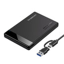 Simplecom SE109 Tool-free 2.5" SATA HDD SSD to USB-C Enclosure USB 3.2 Gen 1