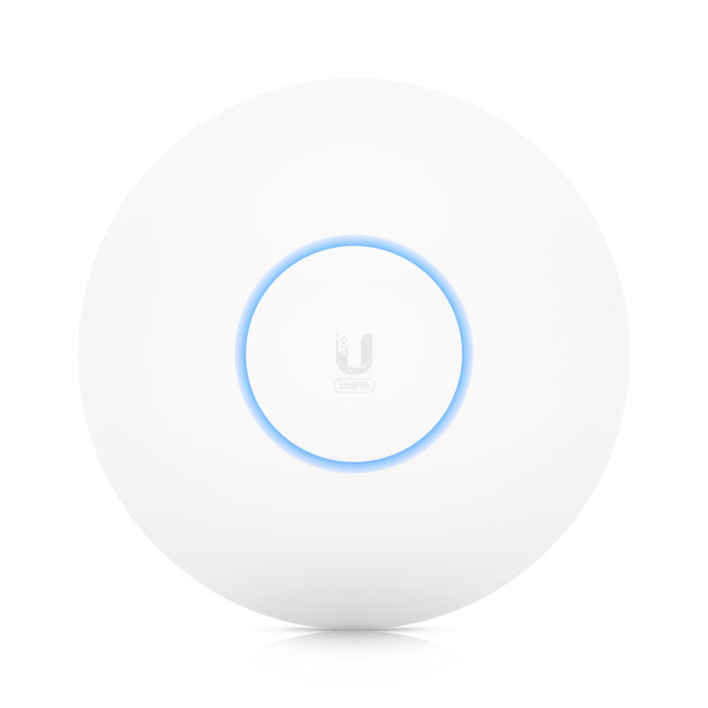 Ubiquiti U6-LR UniFi Wi-Fi 6 Long-Range AP 4x4 Mu-/Mimo Wi-Fi 6, 2.4GHz @ 600Mbps & 5GHz @ 2.4Gbps **No POE Injector Included**