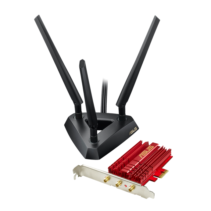 Asus PCE-AC68 802.11ac Dual-band Wireless-AC1900 PCI-E Adapter