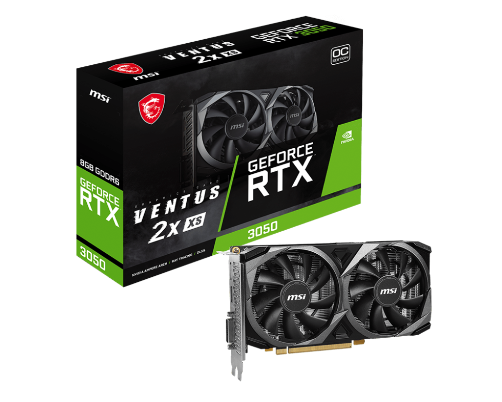 MSI GeForce RTX 3050 VENTUS 2X XS 8G OC Graphics Card