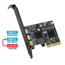 Simplecom EC365 PCIe x4 to 2-Port USB 3.2 Gen II Type-C with Mini DisplayPort Input for USB-C DP Alt Mode Expansion Card