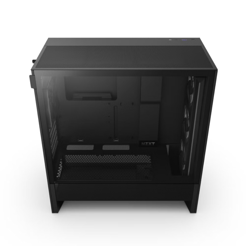 NZXT CC-H52FB-R1 H5 FLOW RGB 2024 ATX MID WITH RGB FANS. 1*360mm RGB Fan and 1*120mm Case Fan included, Black