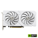 Asus DUAL-RTX4070S-O12G-EVO-WHITE Dual GeForce RTX 4070 SUPER EVO OC Edition Gaming Graphics Card. White. 12GB GDDR6X with two powerful Axial-tech fans and a 2.5-slot design for broad compatibility