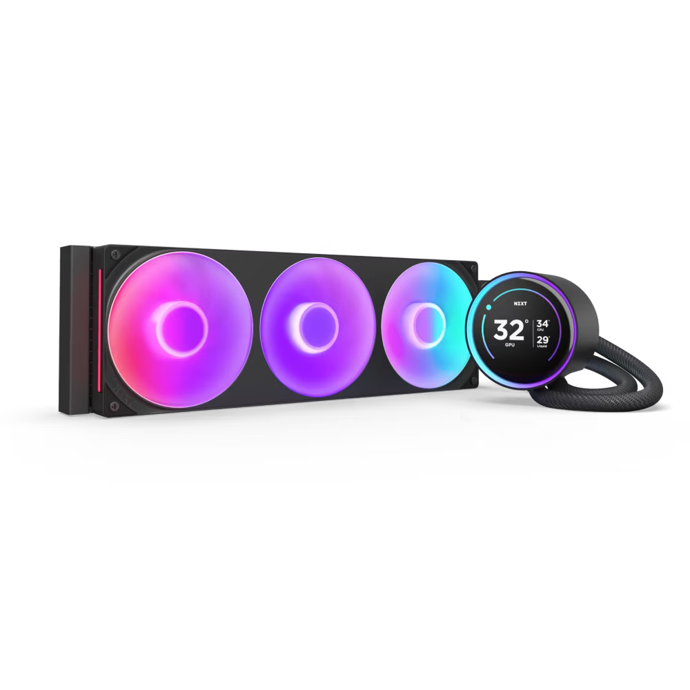 NZXT RL-KR36E-B2 Kraken Elite 360 RGB V2 - 360mm AIO liquid cooler w/ Display and RGB Core Fan - Single Frame (Black)