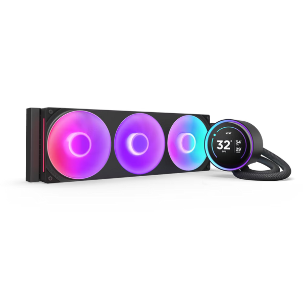 NZXT RL-KR36E-B2 Kraken Elite 360 RGB V2 - 360mm AIO liquid cooler w/ Display and RGB Core Fan - Single Frame (Black)