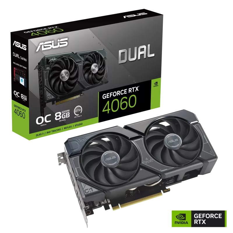 Asus Dual GeForce RTX™ 4060 OC Edition 8GB DUAL-RTX4060-O8G Graphics Card