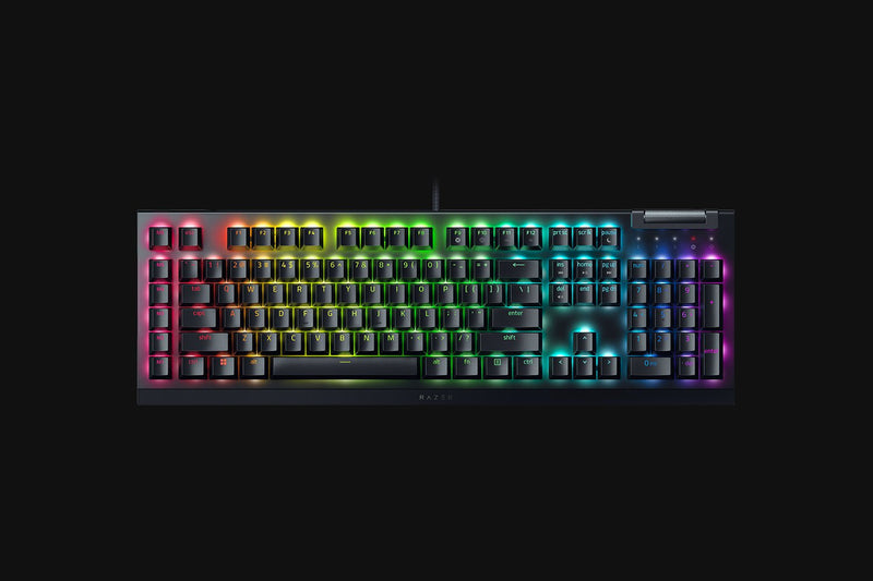 Razer RZ03-04700100-R3M1 BlackWidow V4 X-Mechanical Gaming Keyboard (Green Switch)-US Layout-FRML